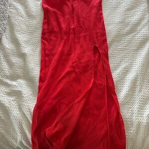 Vibrant Red Maxi Dress